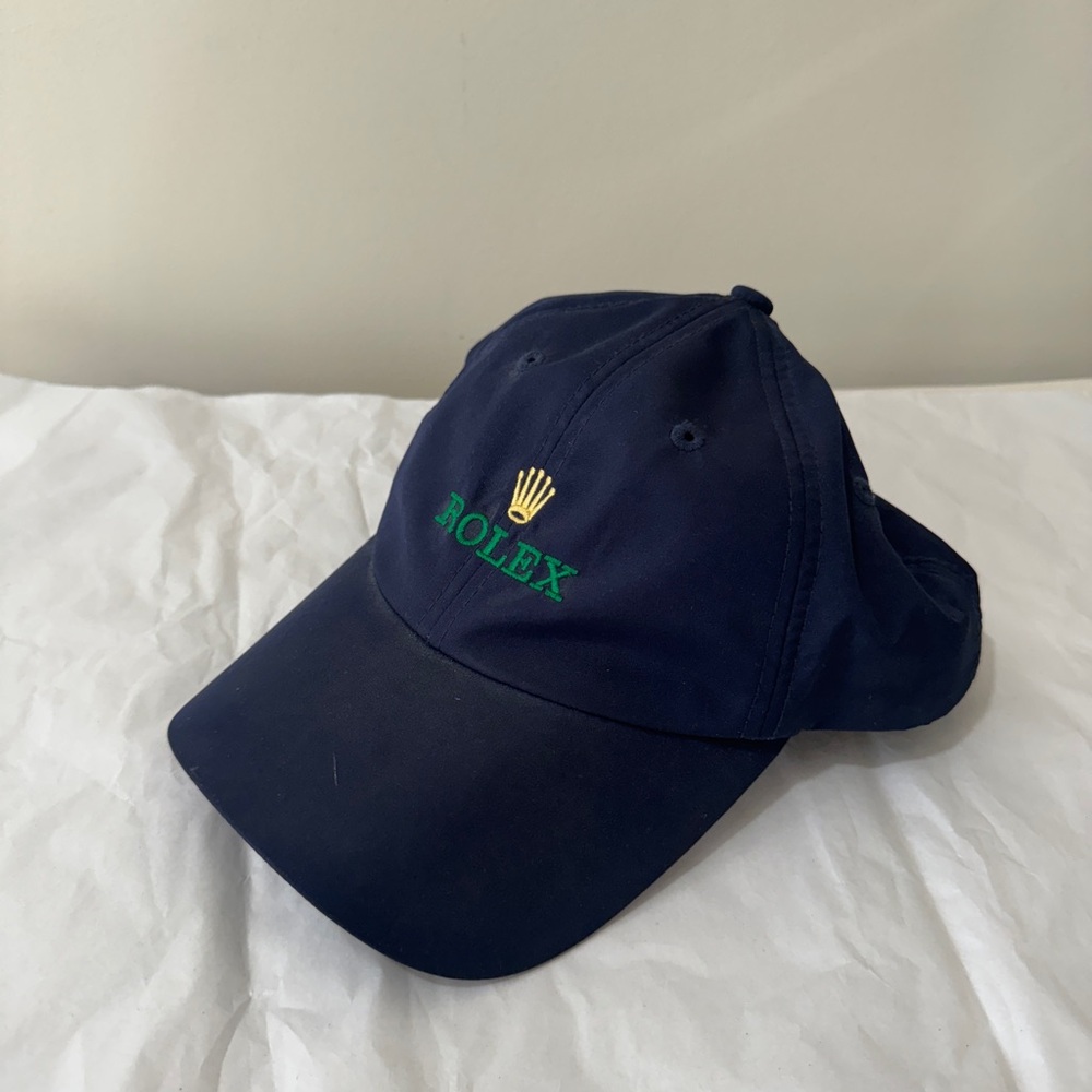 Rolex Blue and Green Embroidered Hat